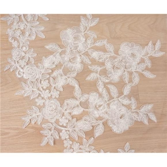 Long Cathedral Length 1 Tier Lace Wedding Bridal Veil  For Women main image 6